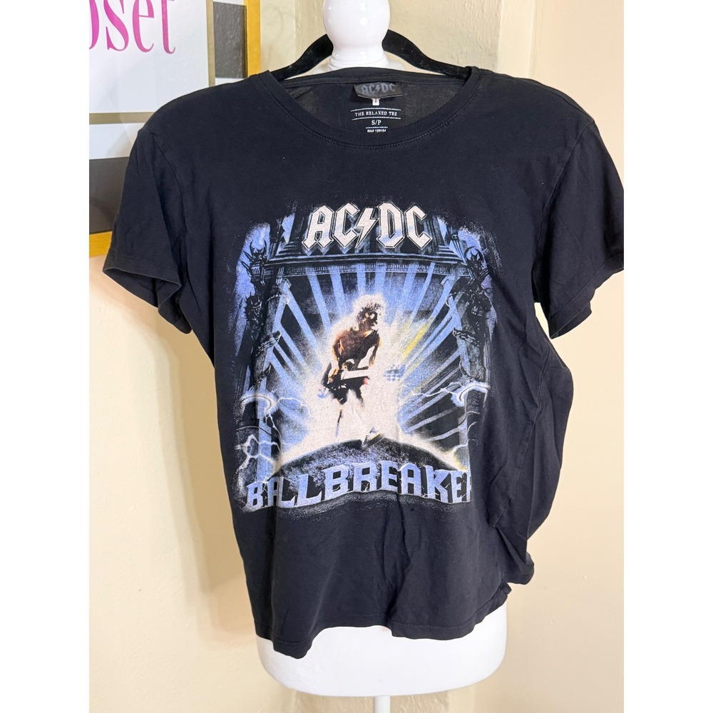 AC/DC Ballbreaker Graphic Tee Relaxed Fit Black Small RN 129164
